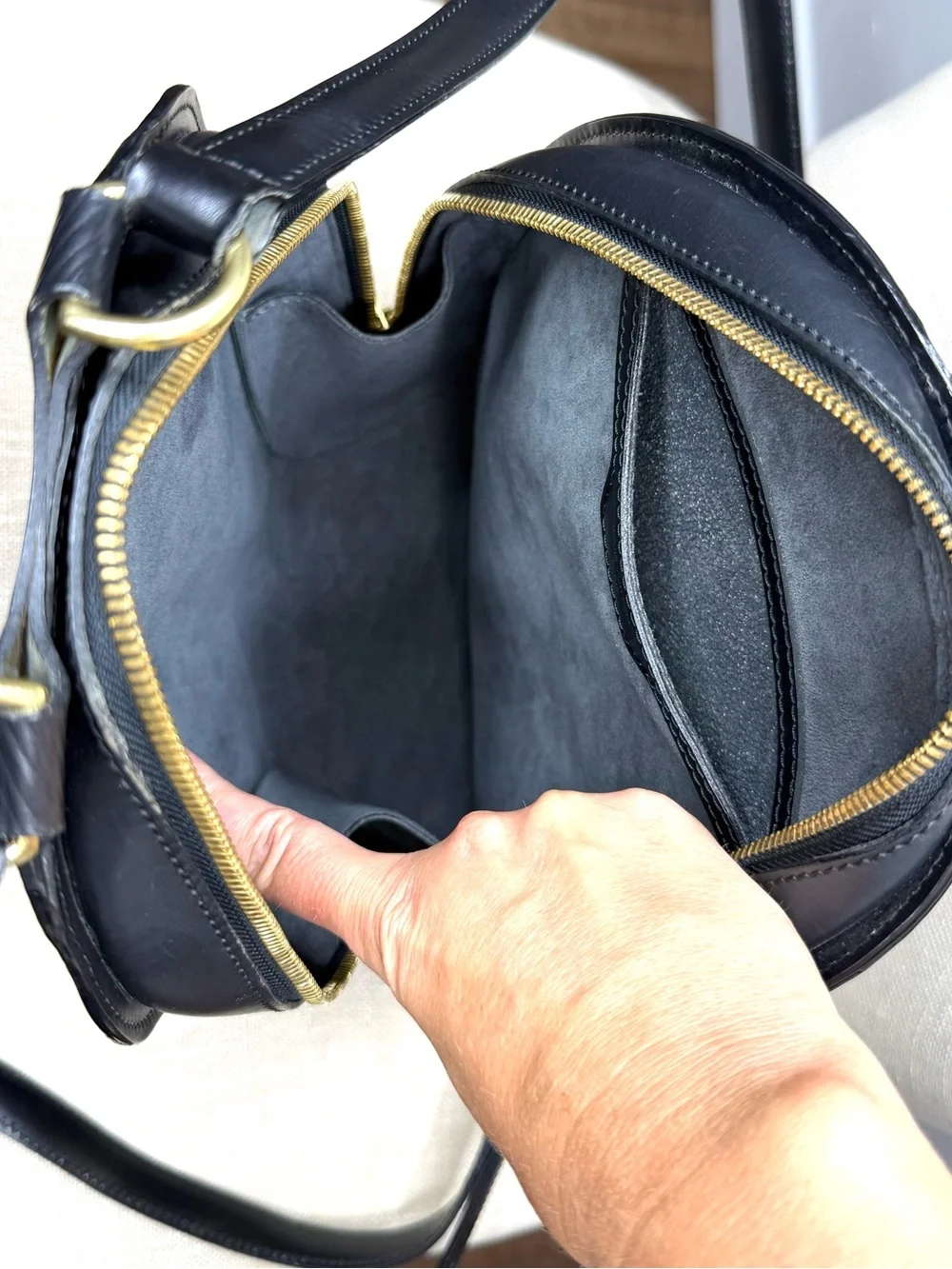 Authentic Louis Vuitton Mabillon back pack black Epi leather M52232